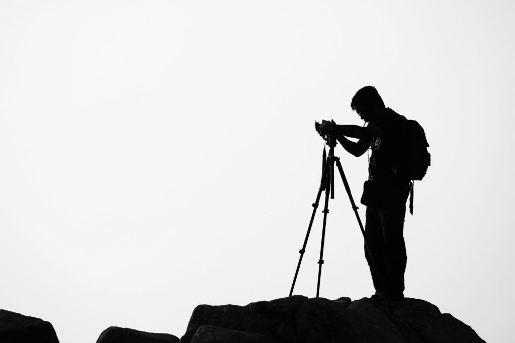 fotograf, stativ